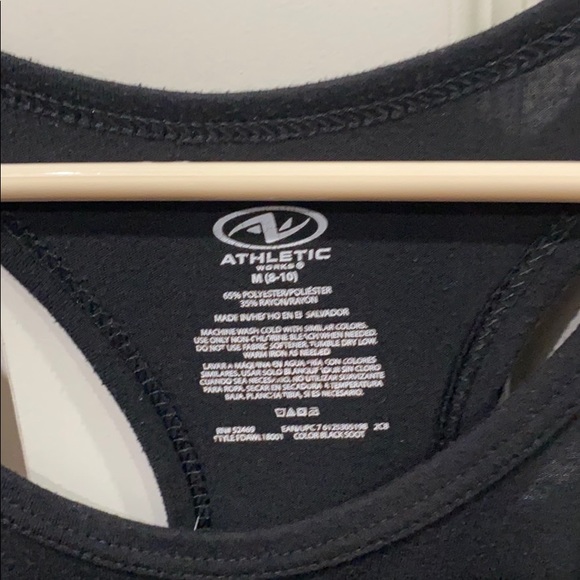 Black Racer Back Tank Top - Picture 2 of 4